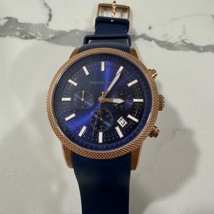 Michael Kors Rose Gold and Navy watch